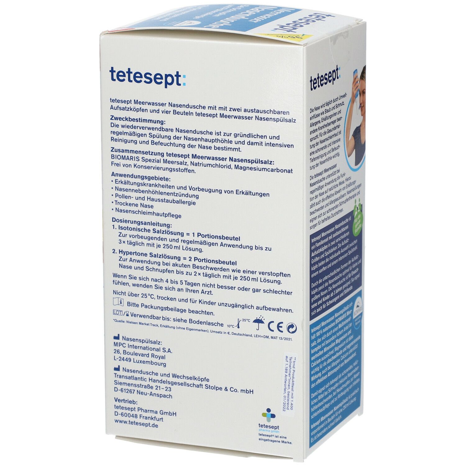 tetesept® Meerwasser Nasendusche