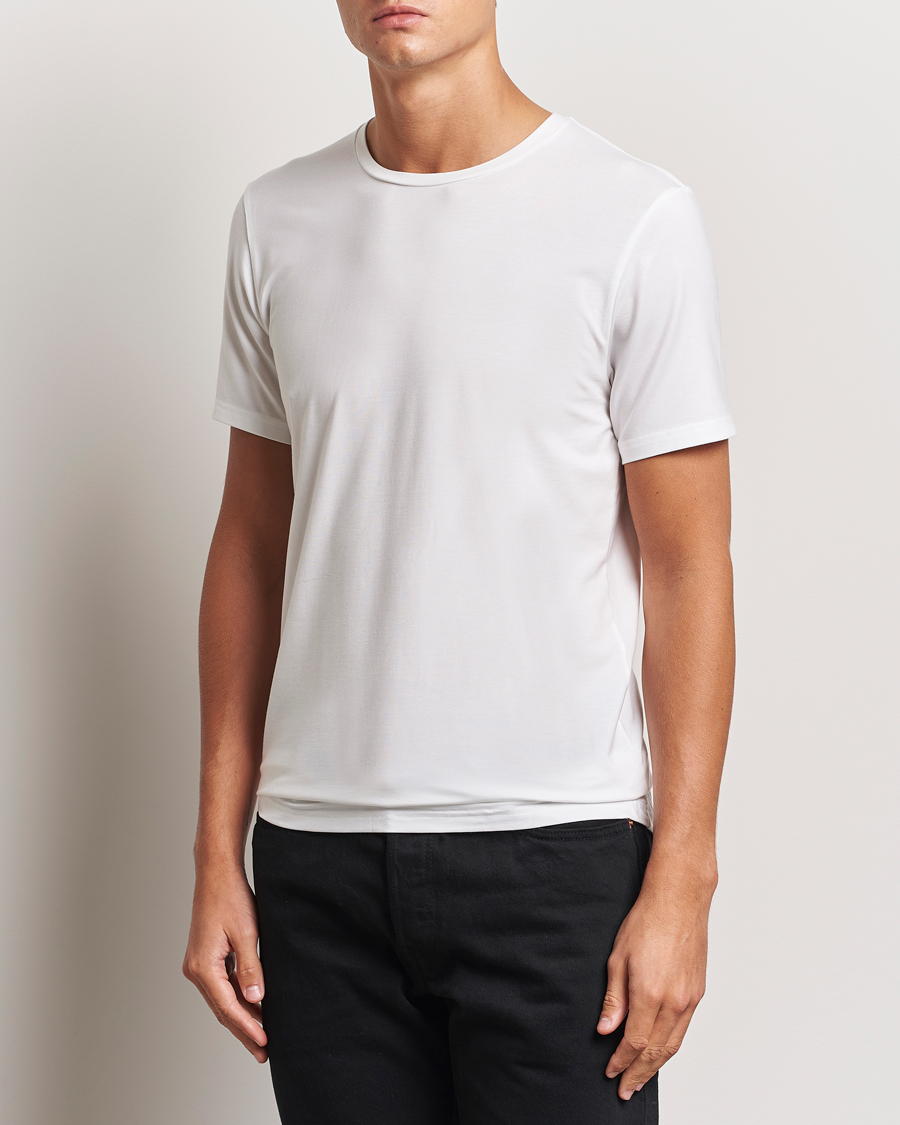Bread & Boxers Tencel Crew Neck T-Shirt White