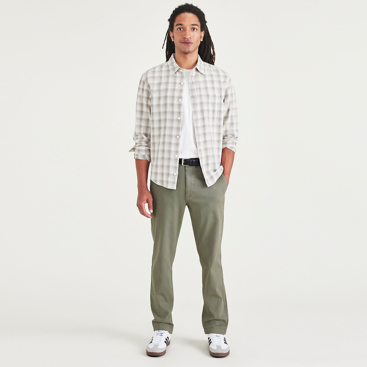 Calças Slim Cáqui California da DOCKERS