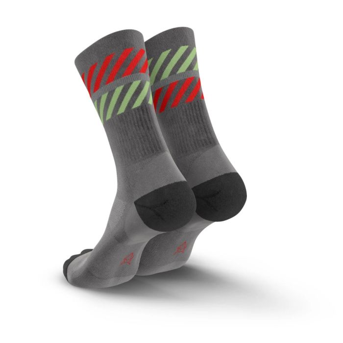 Incylence Unisex Strømper Merino Light Lanes Socks Grå