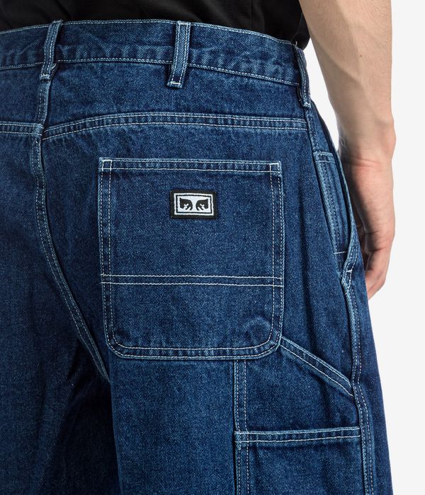 Obey Bigwig Denim Capenter Shorts (stone wash indigo)