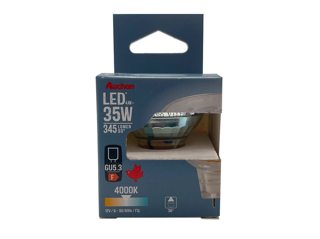 LÂMPADA LED AUCHAN GU5.3 35W LUZ BRANCA