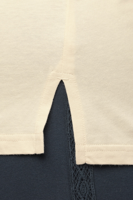 T-Shirt, PURE Woman, V-Ausschnitt, Halbarm, Biobaumwolle