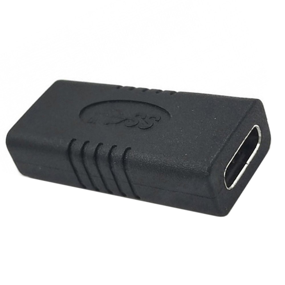 (10 Gbit/s) USB C auf USB C 24 Pin Adapter Verlängerungs Buchse Adapter - Schwarz