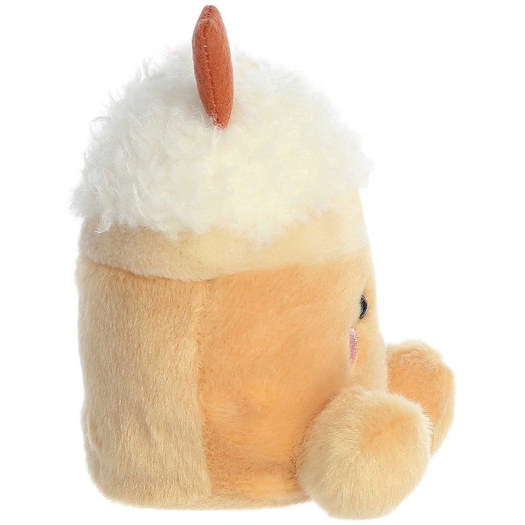 palm pals knuffelkoffie pumpkin spice latte speckle - 13 cm