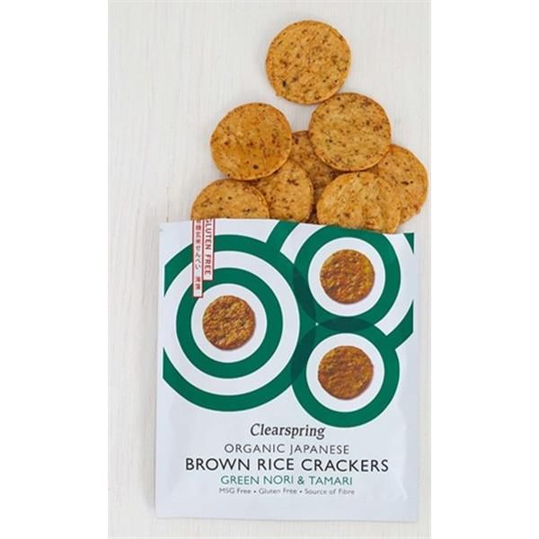 Bolachas Crackers Bio Arroz Integral C. Alga Nori E Molho Tamari
