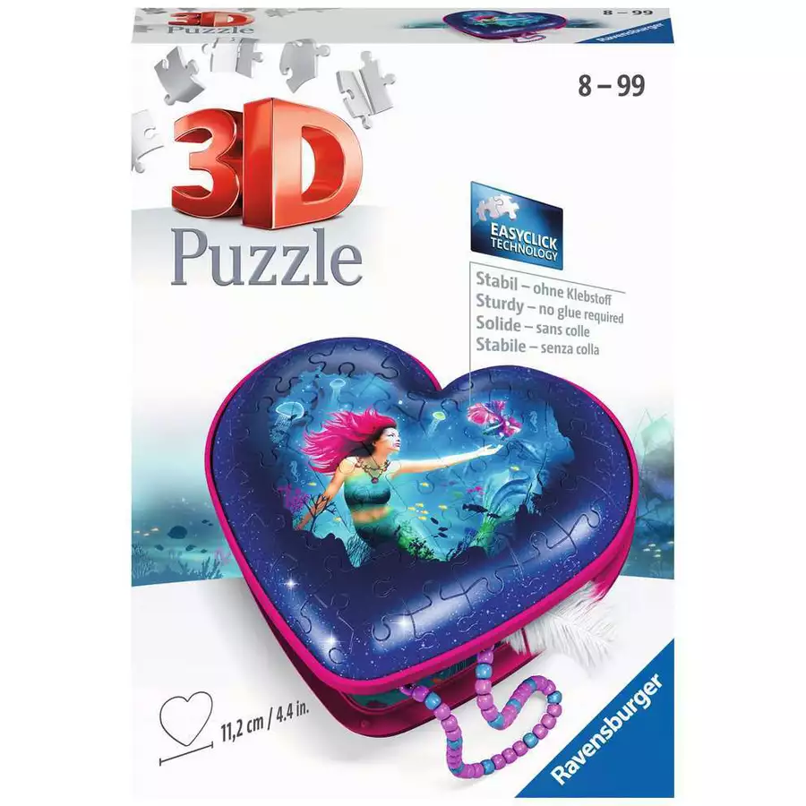 Ravensburger Herzschatulle - Bezaubernde Meerjungfrauen bunt