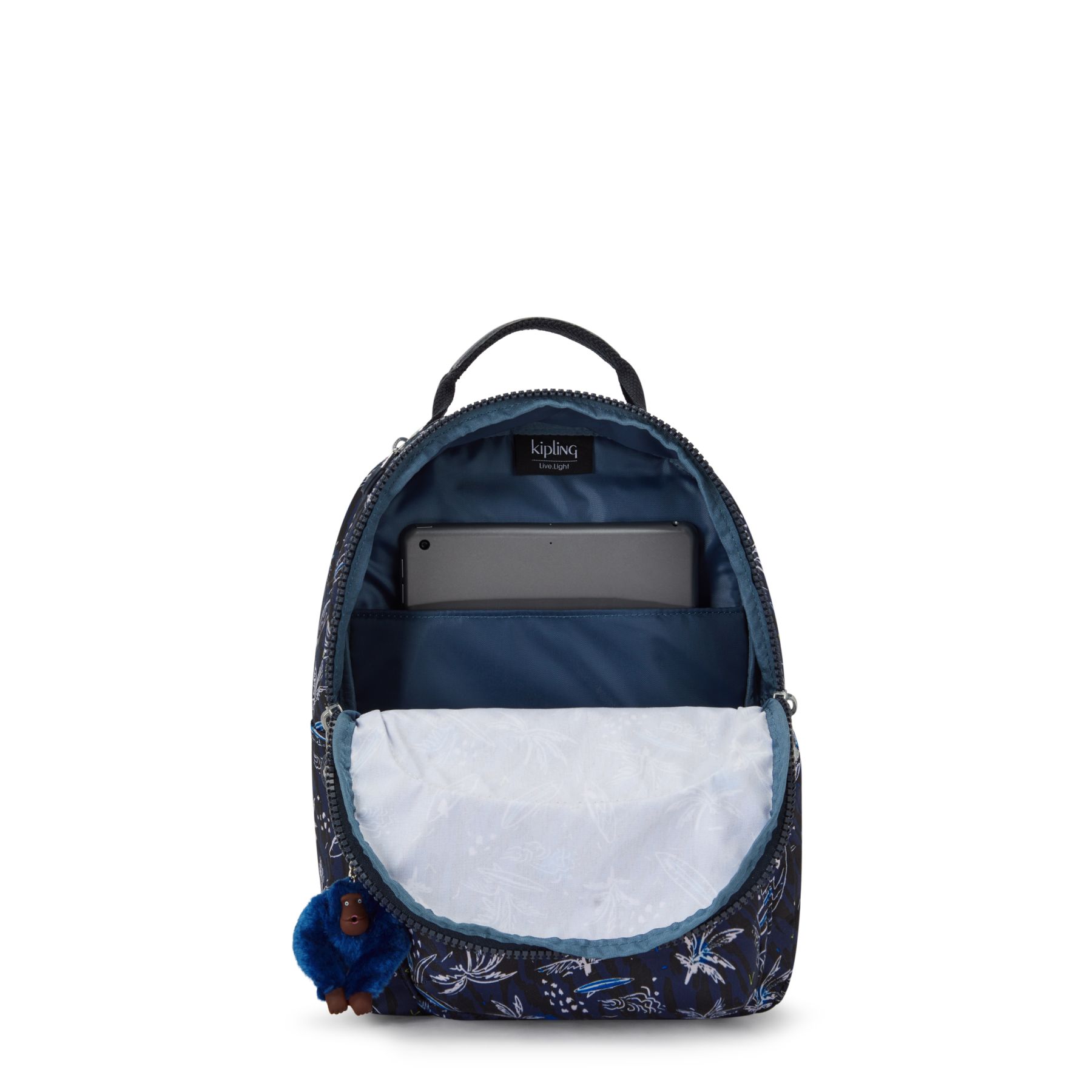 SEOUL S Petit Sac à Dos avec Compartiment pour Tablette - Surf Sea Print