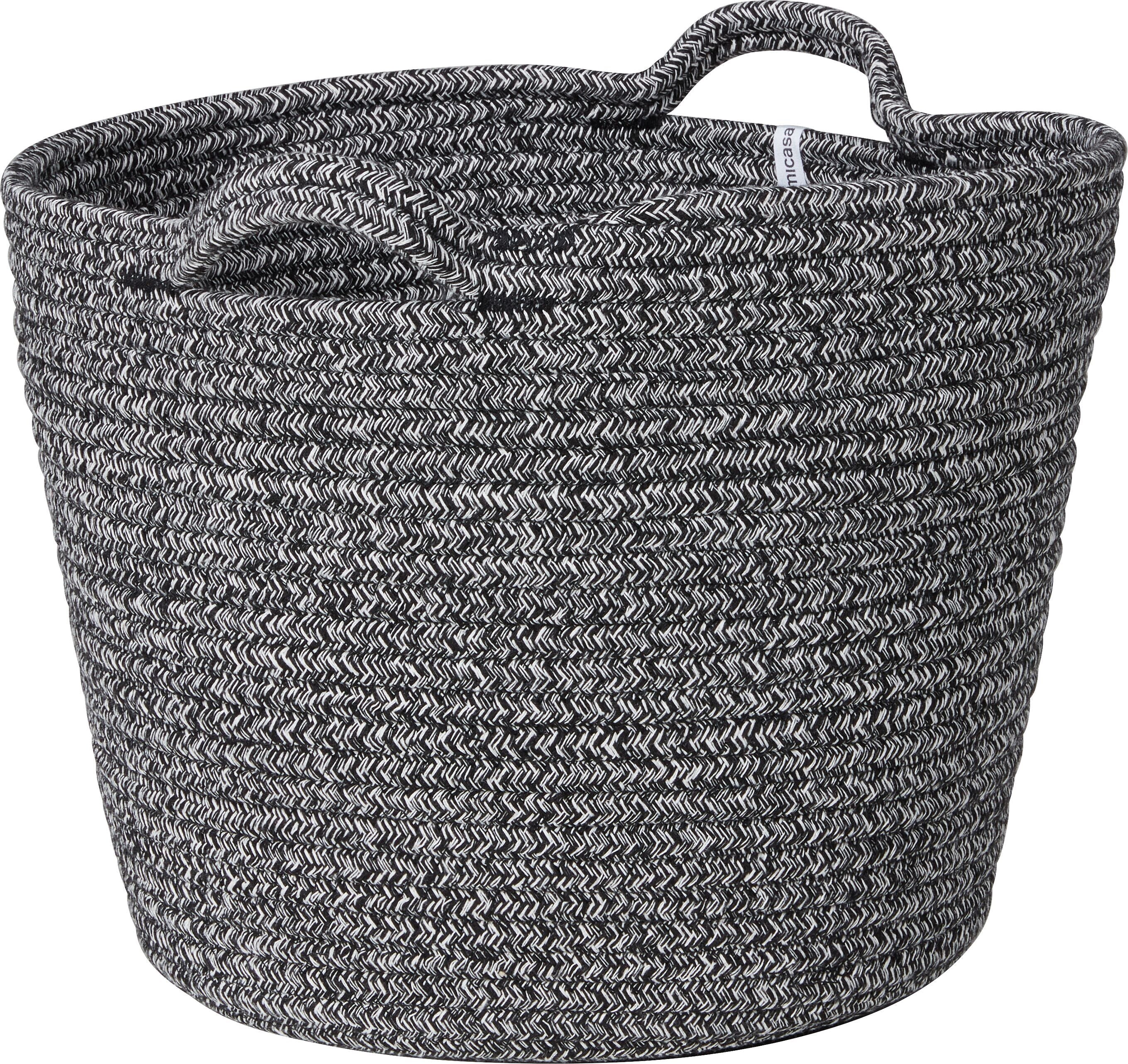 CLEA Korb - Schwarz / B: 32.0 cm x T: 32.0 cm x H: 25.0 cm
