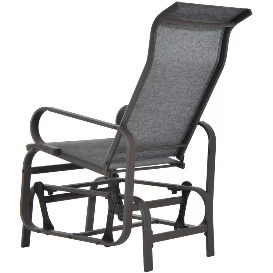 Outsunny Schaukelstuhl mit Ergonomischer Form grau