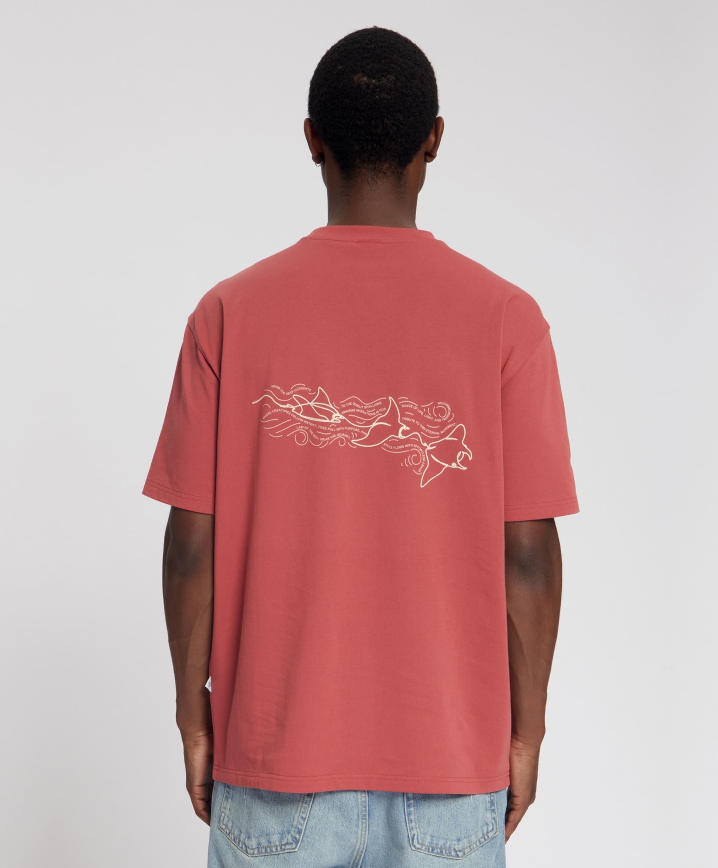 Law of the Sea Heren T-shirt rood