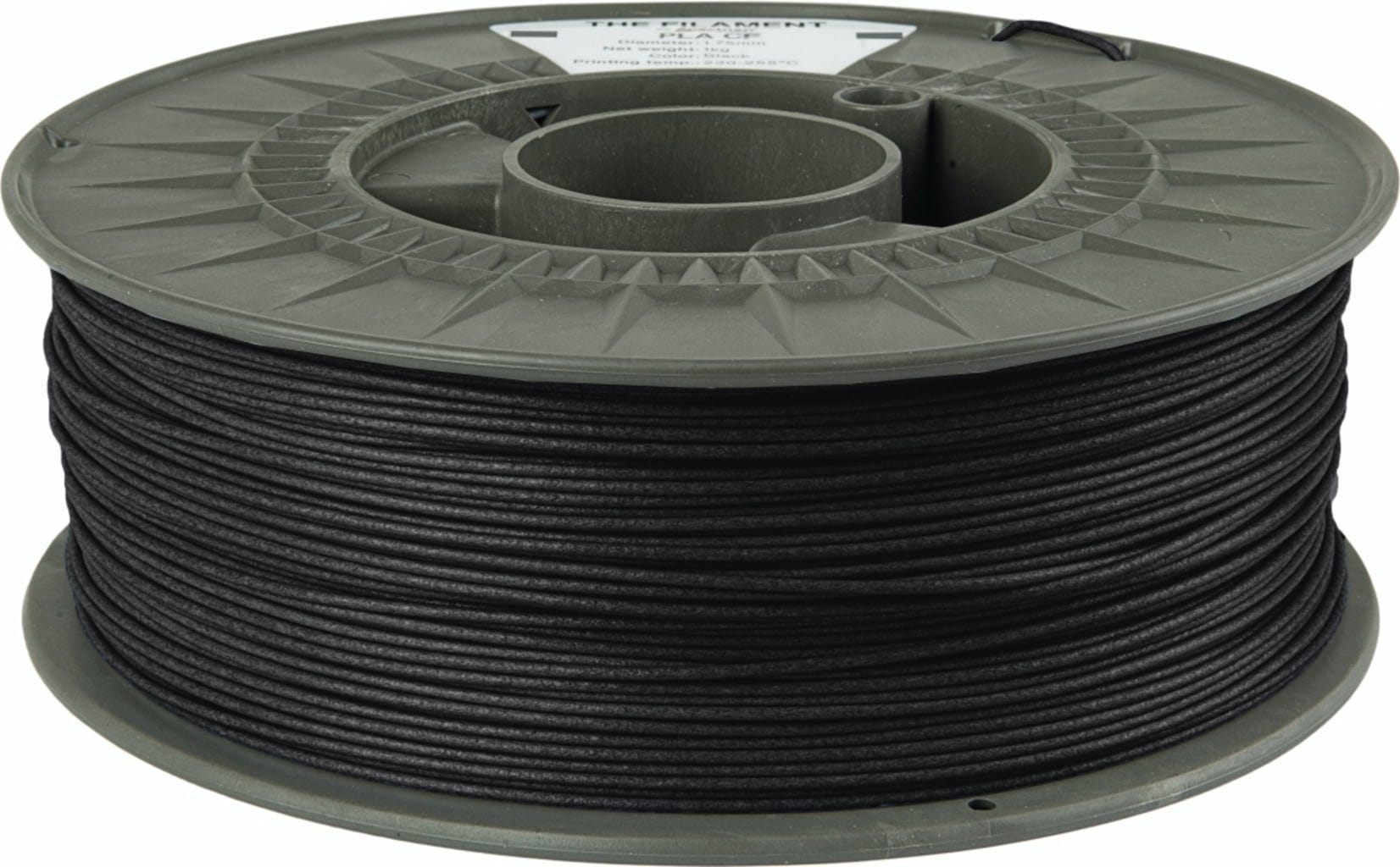 The Filament  PLA CF Black, 1,75 mm / 1000 g    Kohlefaserverstärktes PLA in Black