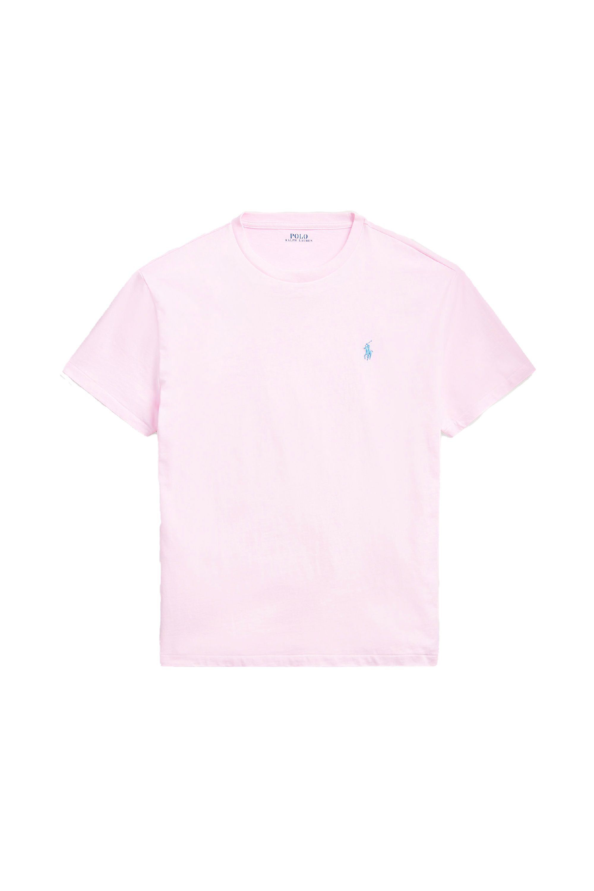 POLO RALPH LAUREN T-shirt col rond slim-fit en coton basic mesh avec Pony player Rose