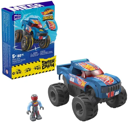 Hot Wheels MEGA Hot Wheels Smash-und-Crash Race Ace Monster Truck
