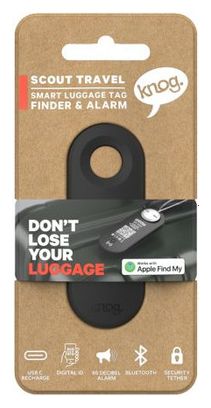 Traceur GPS Knog Scout Travel - Apple - Pitch Black
