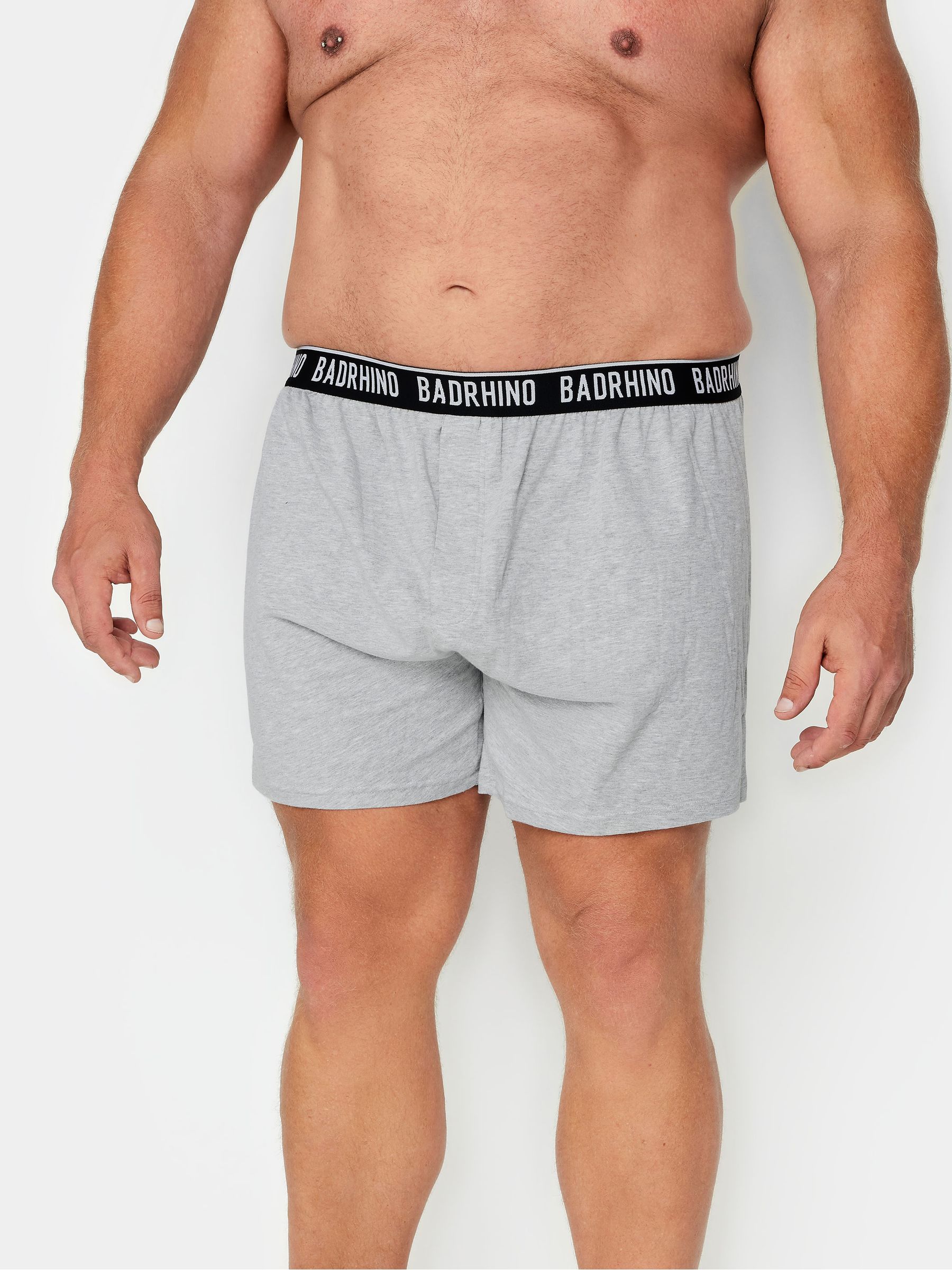 Grijs - BadRhino Big & Tall - 5 Boxershorts