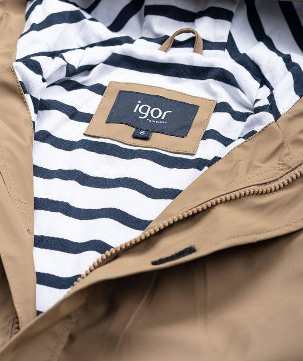 Igor unisex regenjas Euri taupe