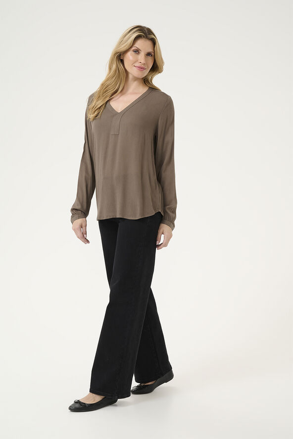 Kaffe Amber Blouse LS Major brown