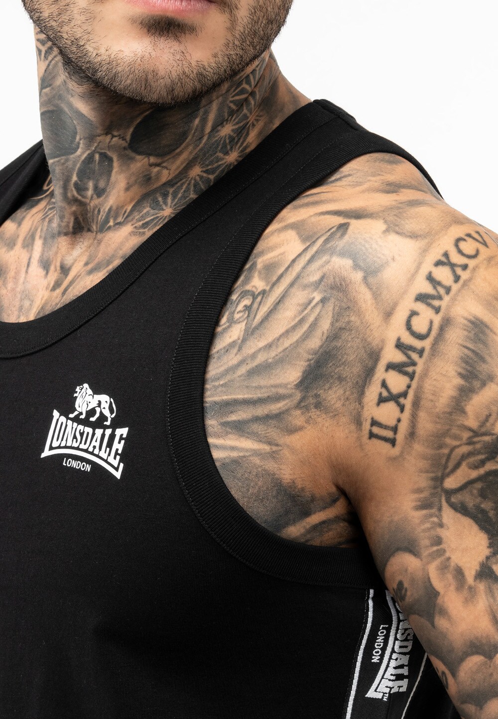Lonsdale Herren Singlet normale Passform CLOUSTA