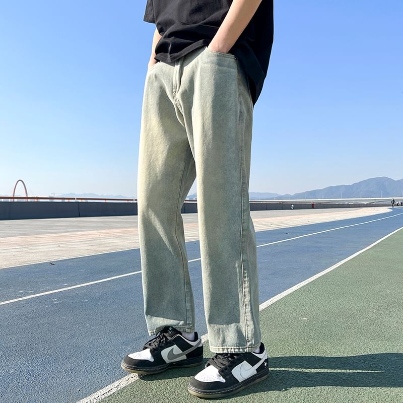 Ayuyel - Hoge taille rechte jeans