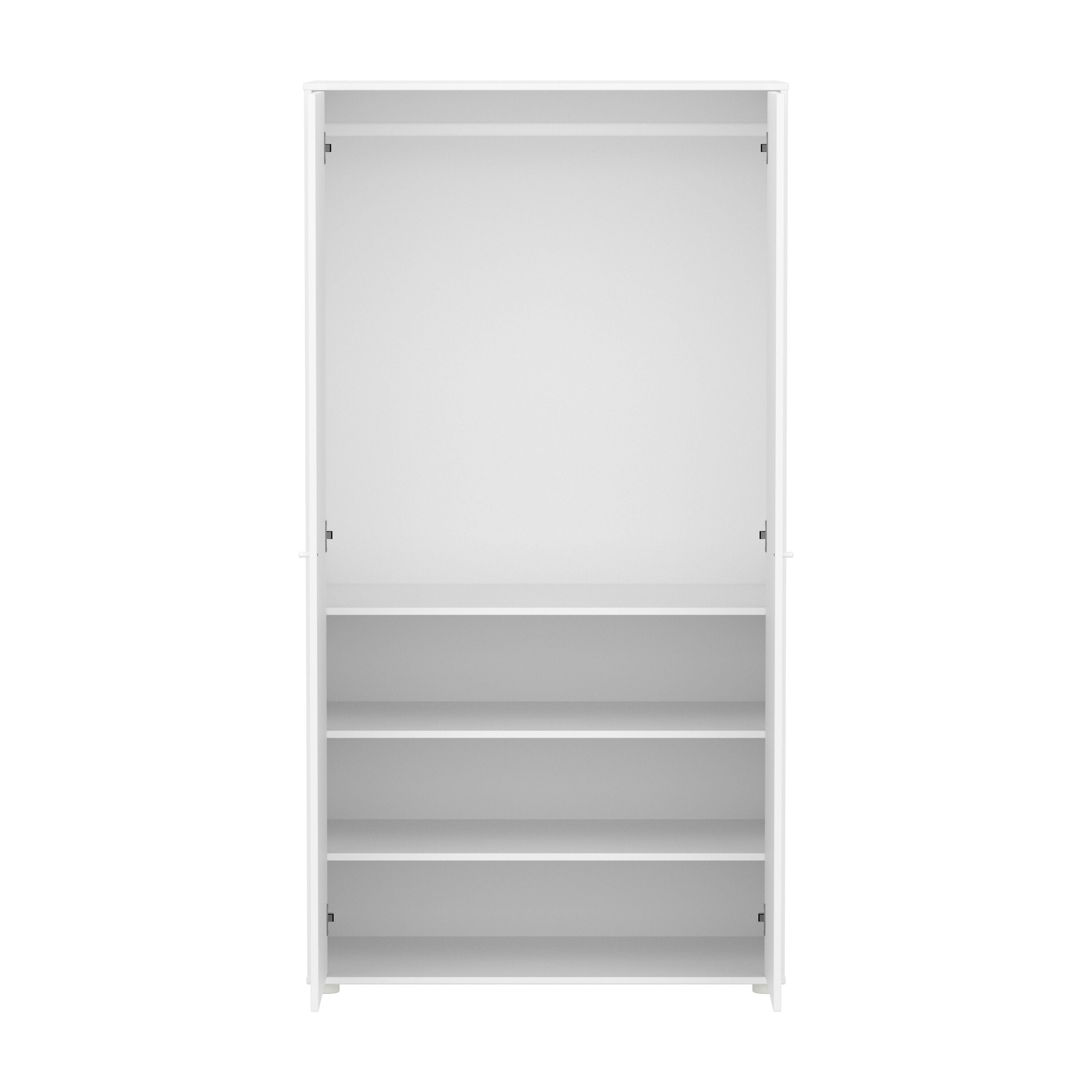 Flexa SAGA Schrank - Weiss / B: 100.0 cm x T: 55.0 cm x H: 200.0 cm