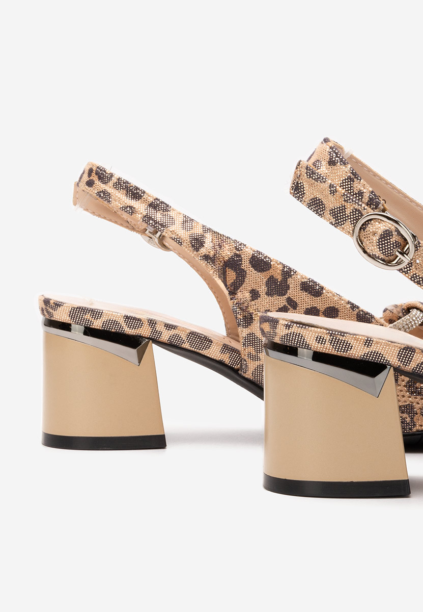 Chaussures slingback leopard Radiancia