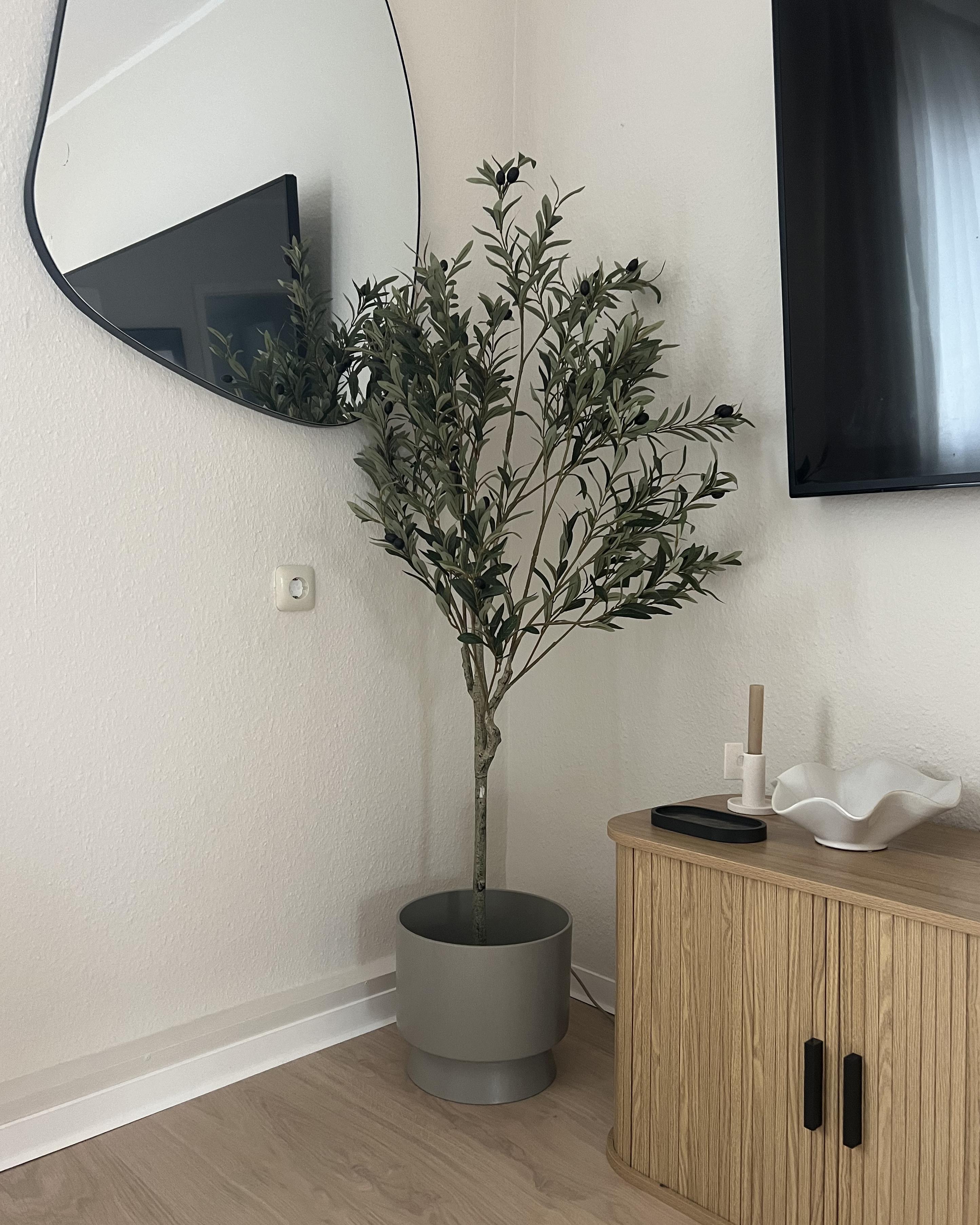 Kunstplant OLIVE TREE 153 cm Groen