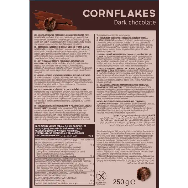 Bio Cornflakes Dark Chocolate
