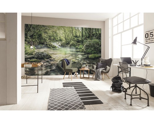 Vliesbehang SH079-VD4 Stefan Hefele Ed 1 Tranquil Pool 4-delige set 400 x 250 cm