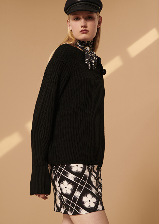 Pull Prismenoir en laine