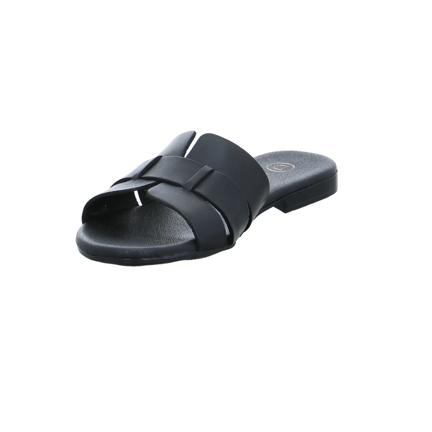 SCHUHENGEL Pantolette Schwarz Leder