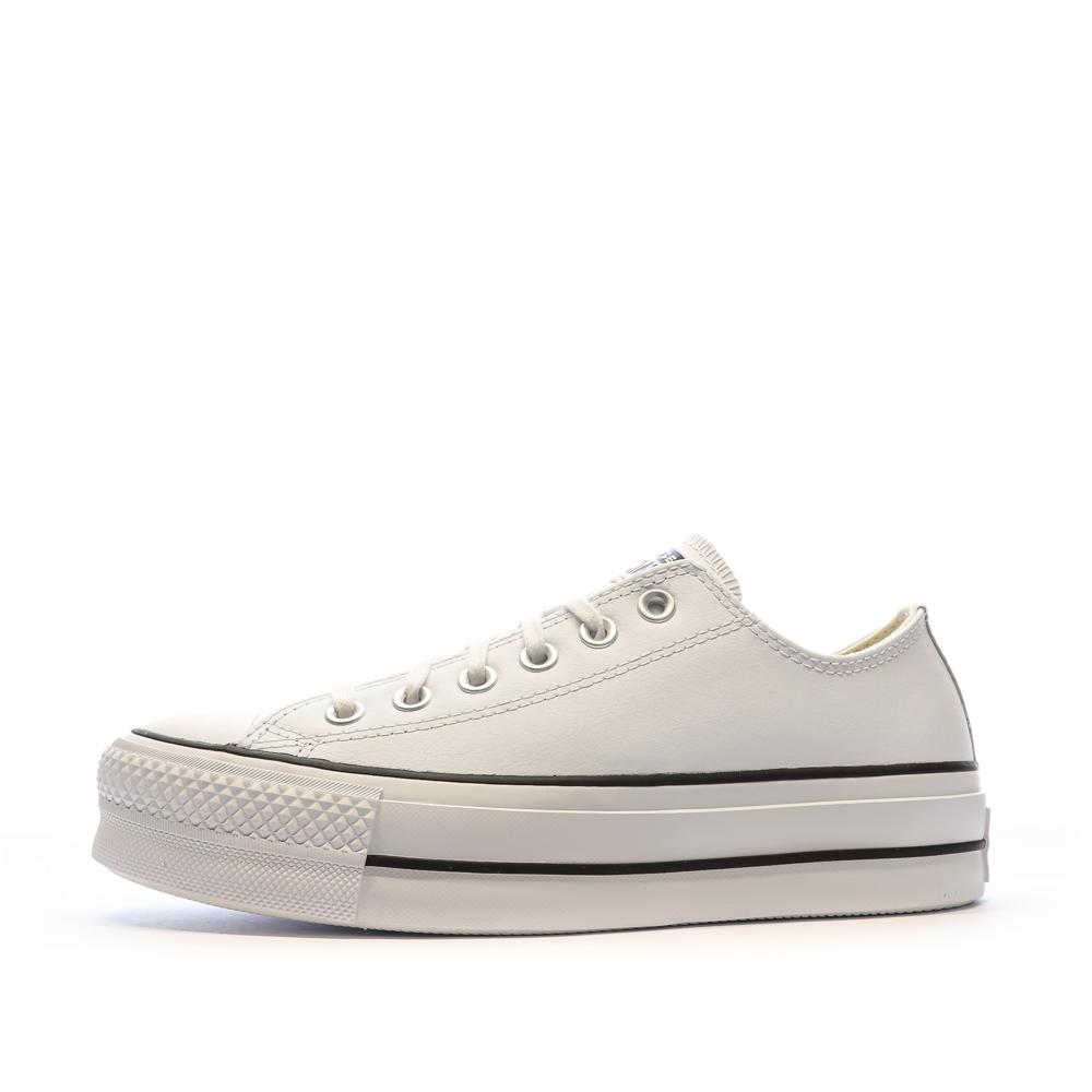 Converse All Star Baskets Blanches à Plateforme Femme Converse