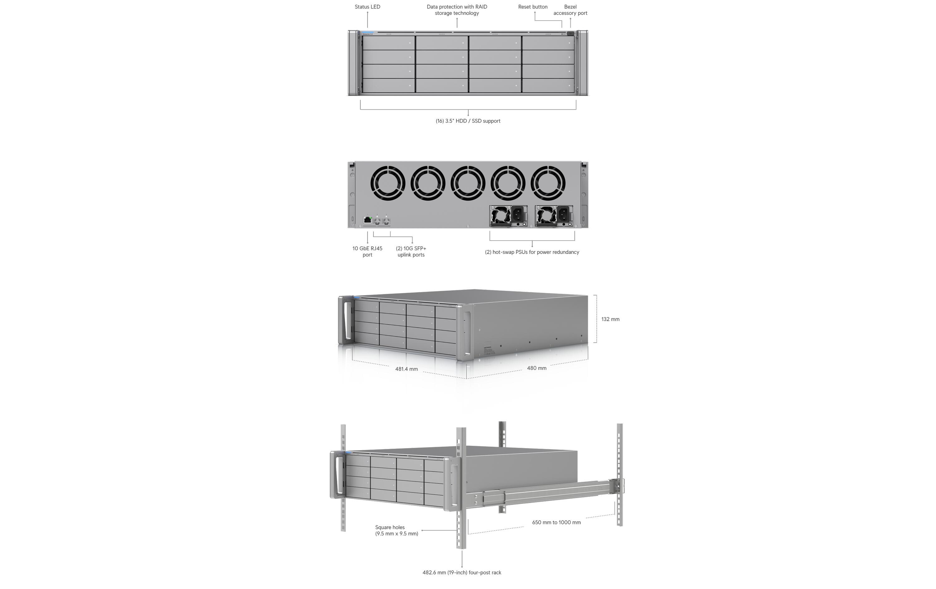 Netzwerkrekorder ENVR 0 TB, 210 Kanal<br>Enterprise Network Video Recorder