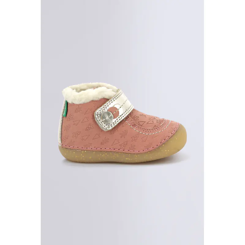 SO SCHUSS ROSE OR FANTAISIE BOTTILLONS Cuir Fille