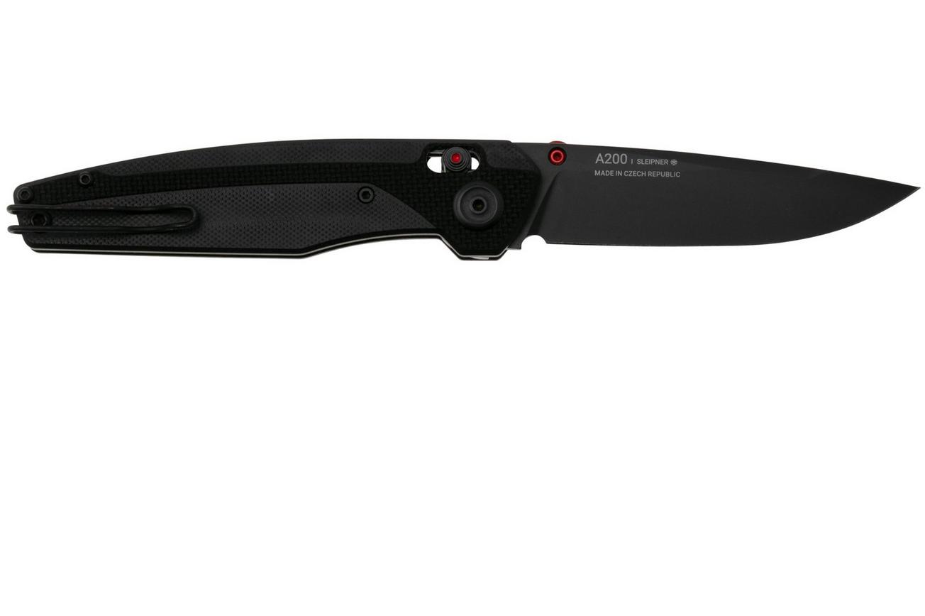 ANV A200BB, DLC Sleipner, Black G10, zakmes