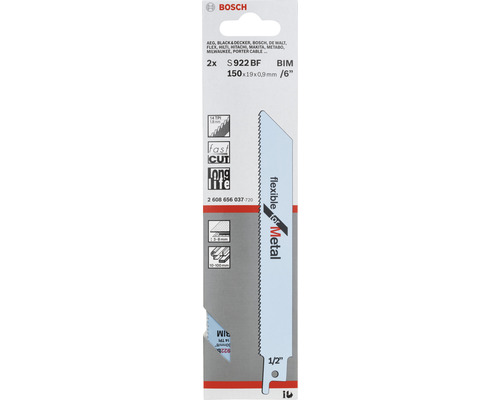 Reciprozaagblad Bosch S 922 BF, verpakking van 2