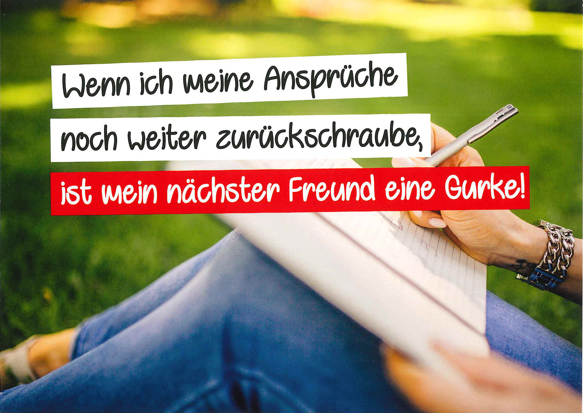 Postkarte 'Mein nächster Freund eine Gurke' günstig bestellen