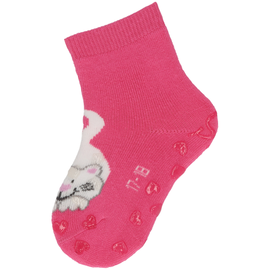 Sterntaler ABS-Krabbelsocken DP Katze pink