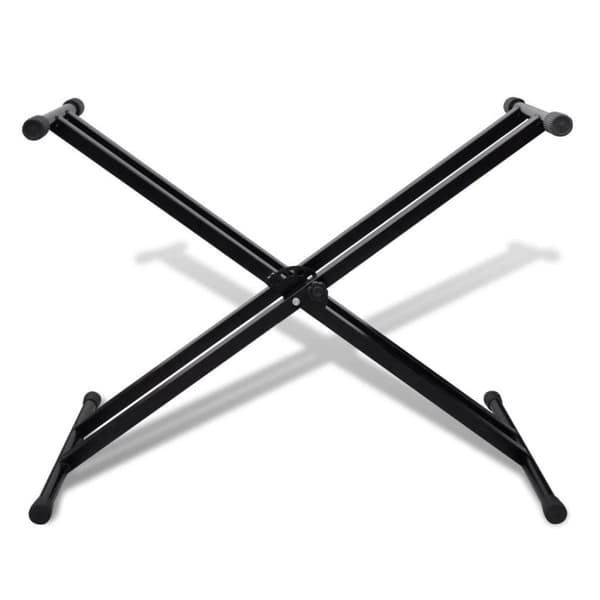 vidaXL Justerbart Dobbelt X-ramme Keyboardstativ