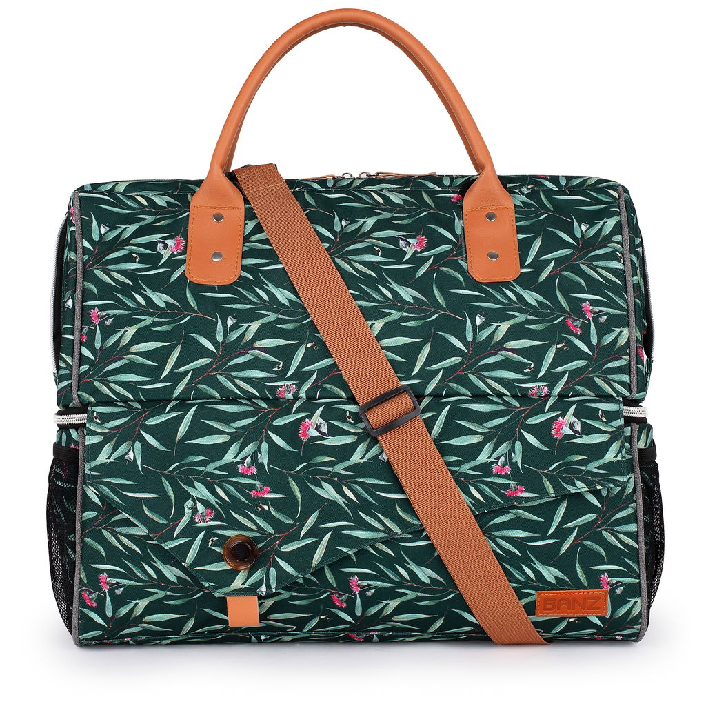BanzBanz   grosse Picknick Tasche Gum Leaves