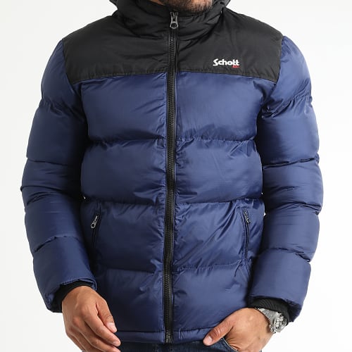 Doudoune Capuche Utah 2 Bleu Marine Noir
