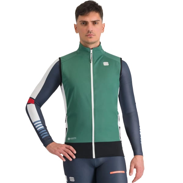 Veste ski de fond SPORTFUL APEX VEST SHRUB SHRUB GREEN/WHITE