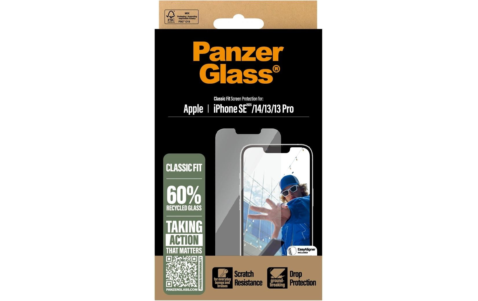 Displayschutz Classic Fit iPhone 16e/13/13Pro/14Display-Schutzfolie für das iPhone 16e/13/13Pro/14