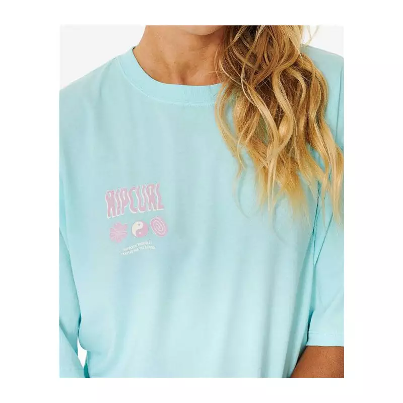 Teeshirt femme RIPCURL Cosmic Dreams Heritage Tee Light Blue