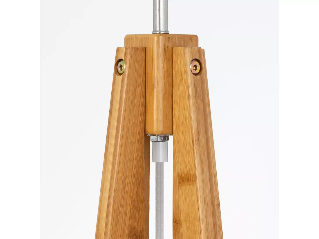 Lampadaire Bois Korsade Blanc