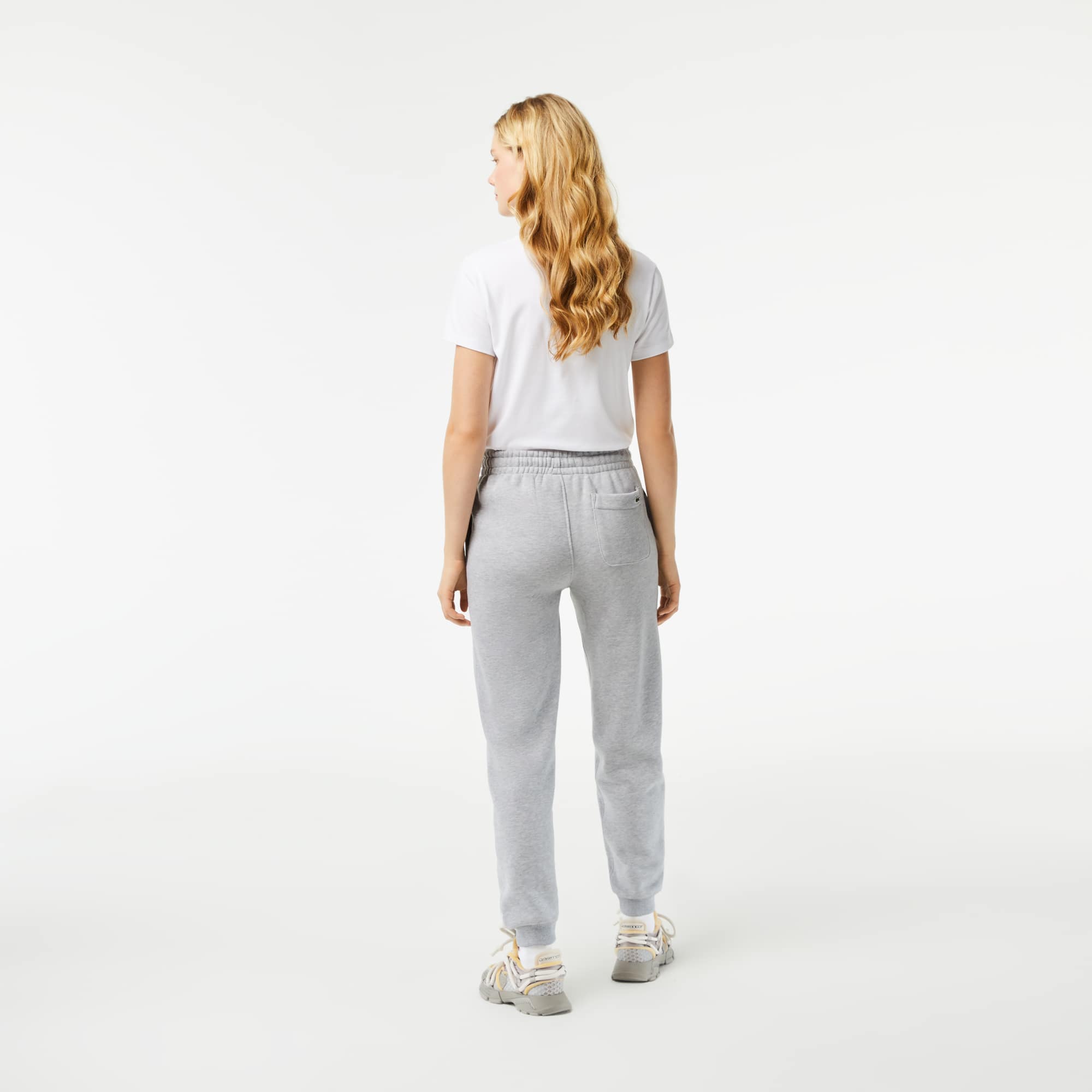 Pantalon de survêtement femme imprimé floqué Lacoste Pantalons de survêtement - Gris - Lacoste - Femme