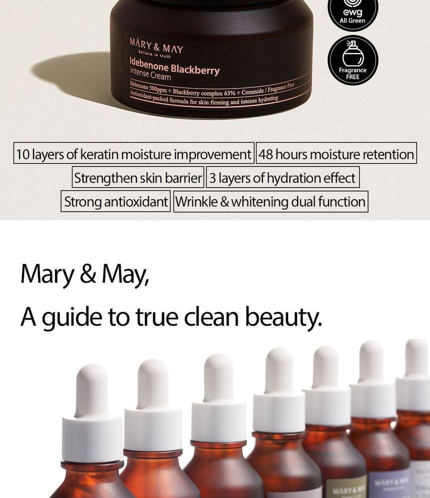 Mary&May - Idebenone Blackberry Intense Cream Mini