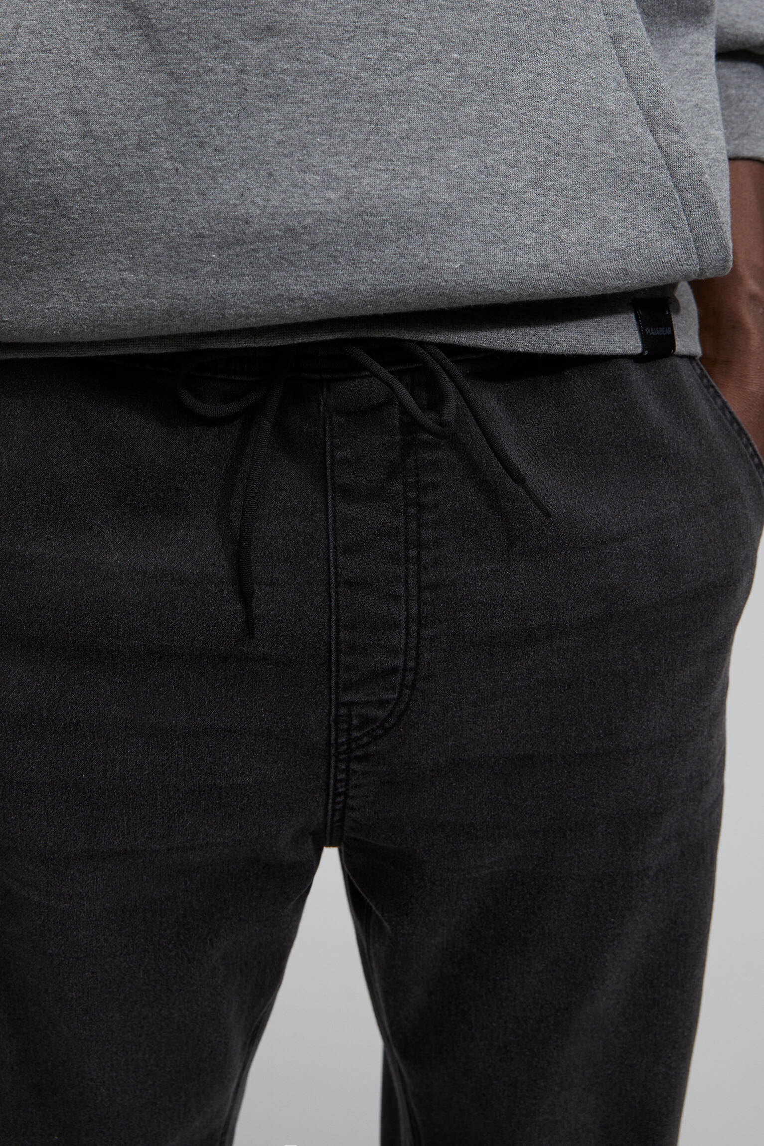 CALÇA JEANS JOGGER - NEG-DELAV