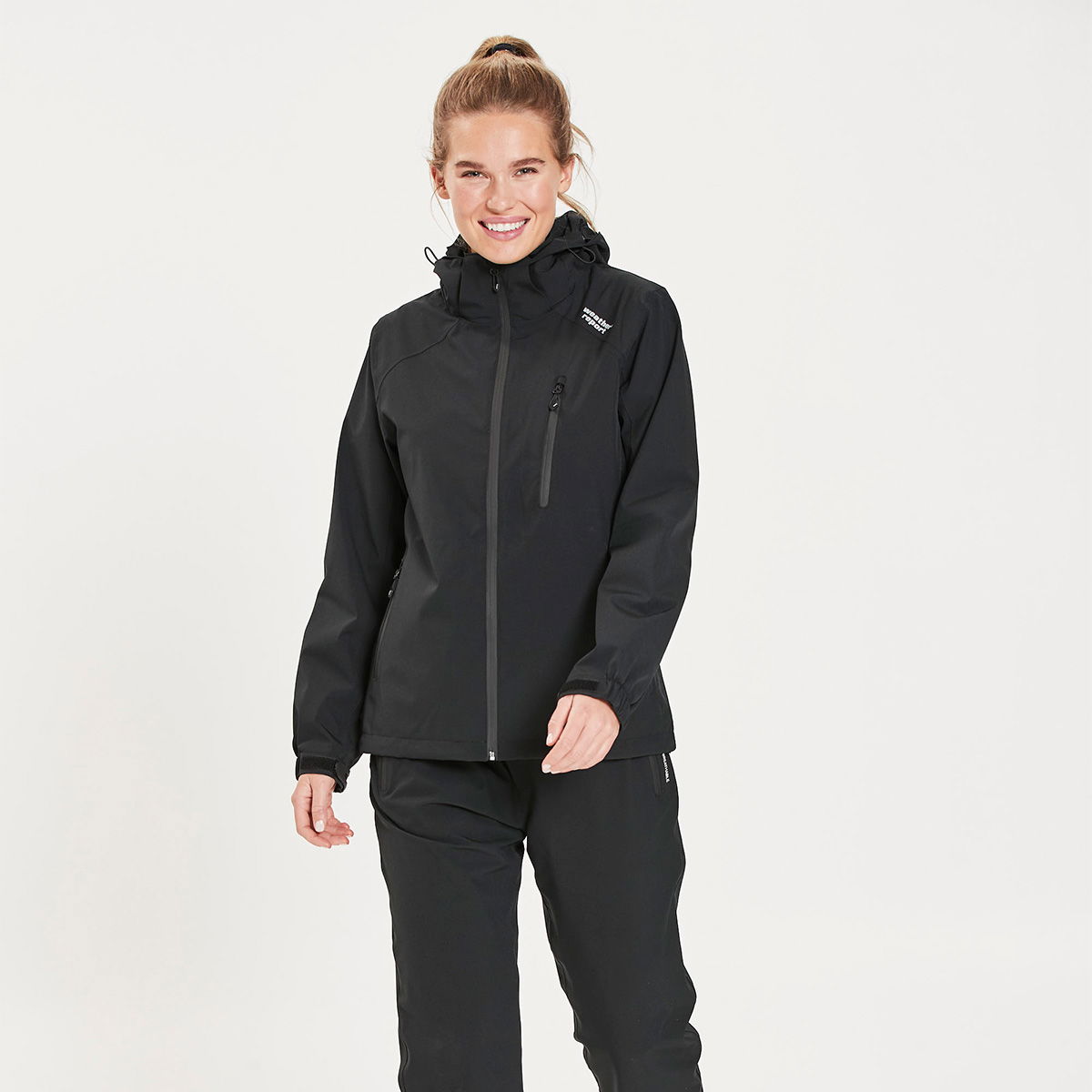 Weather Report Camelia regnjakke, dame (Black)