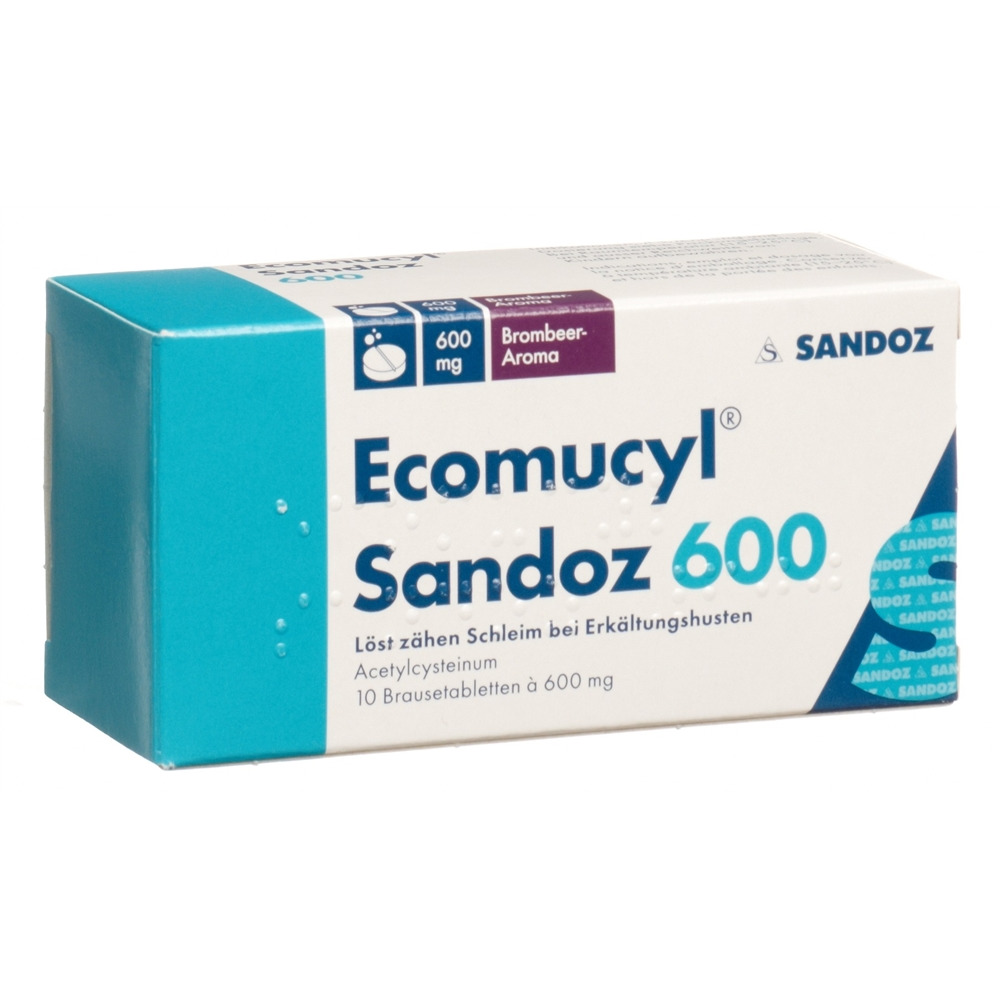 ECOMUCYL Sandoz Brausetabl 600 mg Ds 10 Stk